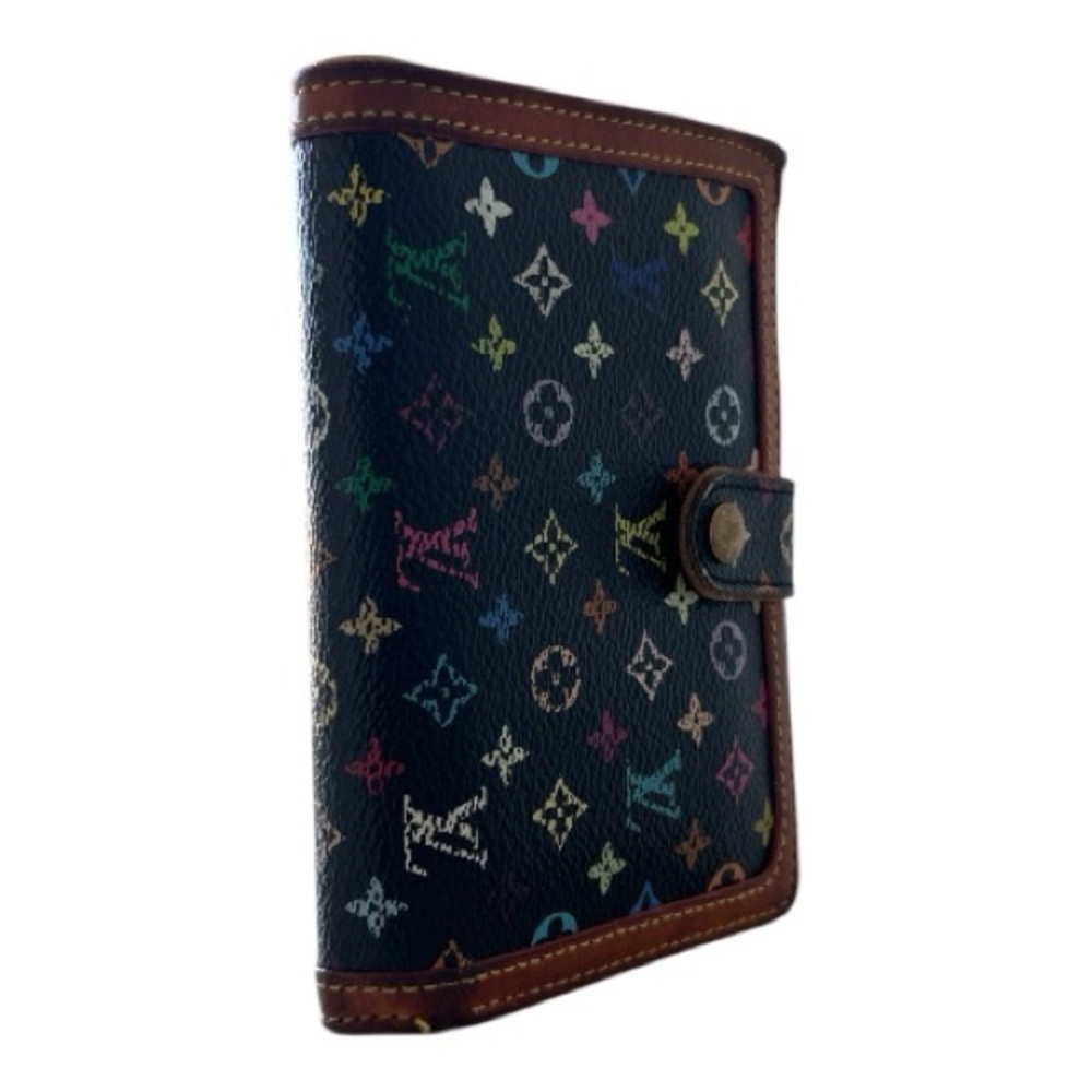 Louis Vuitton Murakami Black Monogram Multicolor Porte-Monnaie Viennois Wallet - Picture 5 of 16